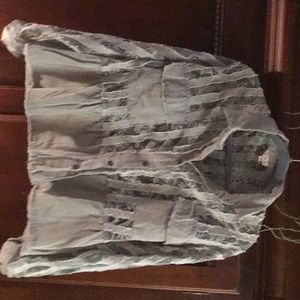 Awesome moss green POL top, NWOT, size S but oversized